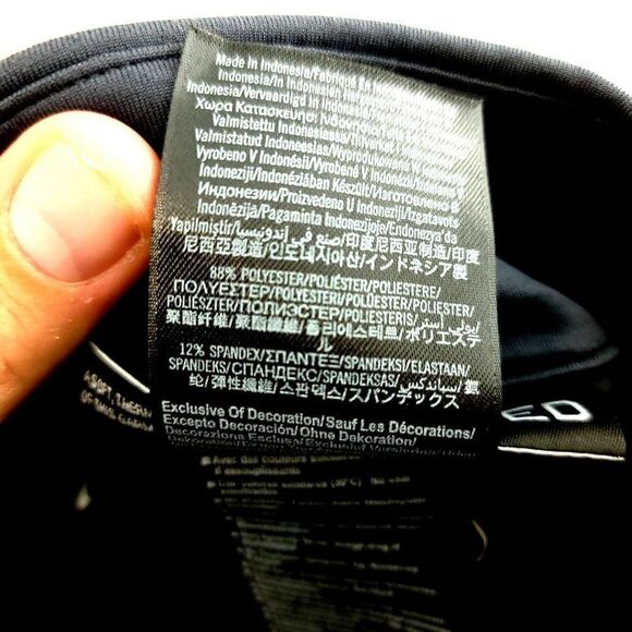 Under Armour Coldgear Infared Gray Orange‎ Striped 1/4 Zip Long Sleeve Large - Picture 15 of 15